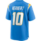 Justin Herbert Los Angeles Chargers Nike Player Game Jersey - Powder Blue