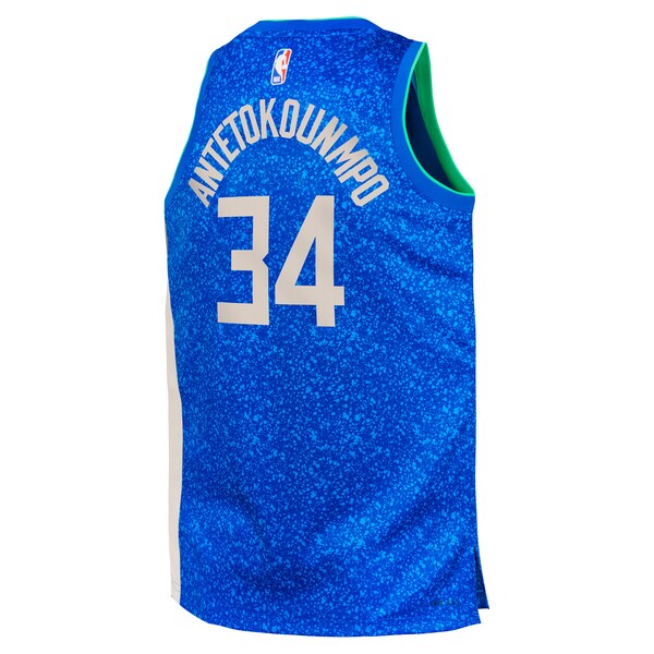 Giannis Antetokounmpo Milwaukee Bucks Nike Youth  Swingman Replica Jersey - City Edition - Royal