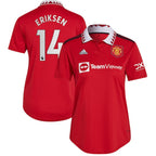 Christian Eriksen Manchester United adidas Women's 2022/23 Home Replica Player Jersey - Red