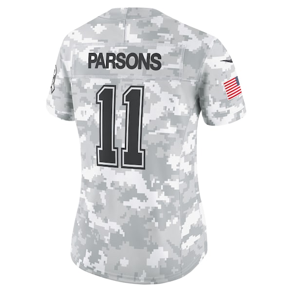 Micah Parsons Dallas Cowboys Nike Women's 2024 Salute to Service Limited Jersey - Arctic Camo