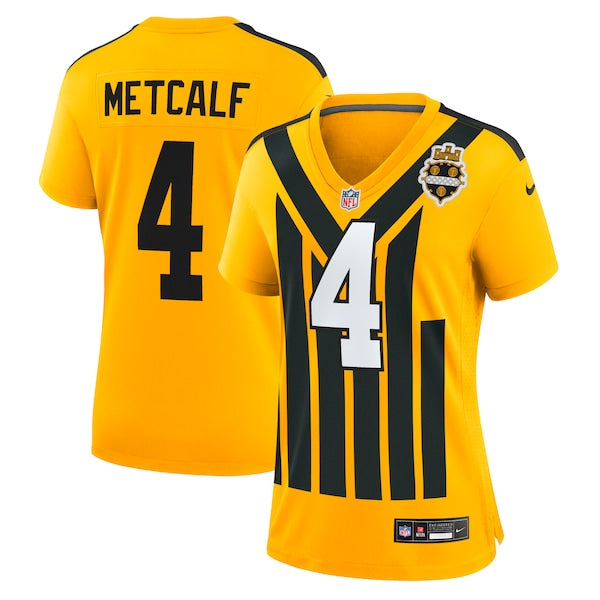DK Metcalf Pittsburgh Steelers Nike Women's Alternate 1933 Throwback Game Jersey - Gold