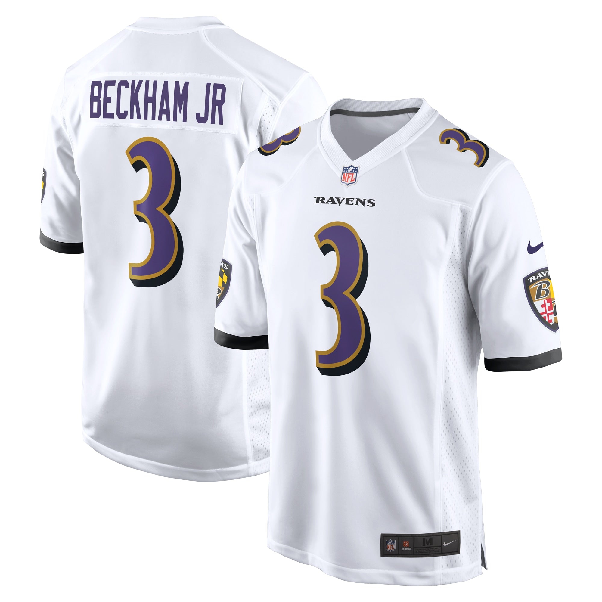 Odell Beckham Jr. Baltimore Ravens Nike Alternate Game Jersey - Black/White