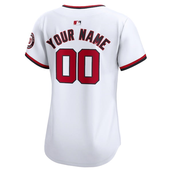 Washington Nationals Nike Women's Home Limited Custom Jersey - White