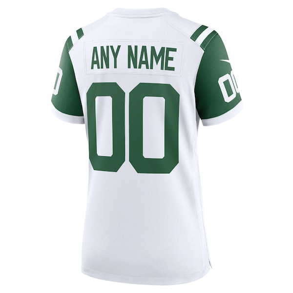 New York Jets Nike Women's Classic Alternate Custom Replica Jersey - White