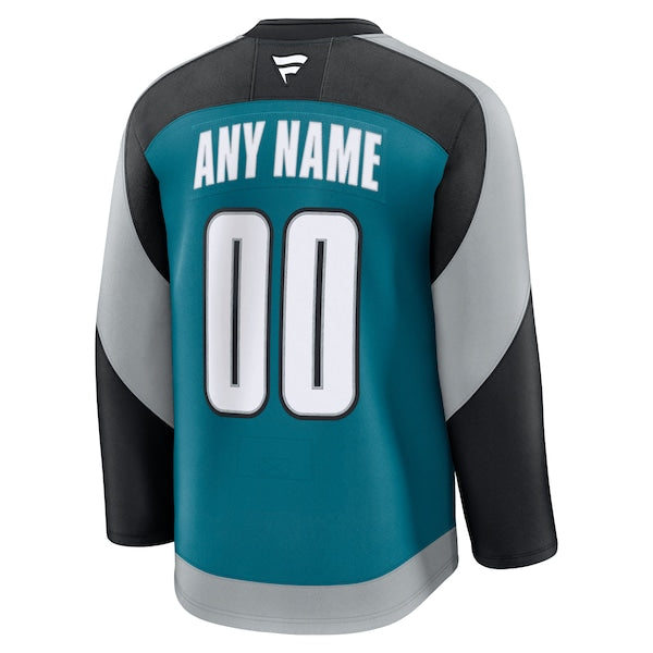 San Jose Sharks  Alternate Custom Premium Jersey - Teal
