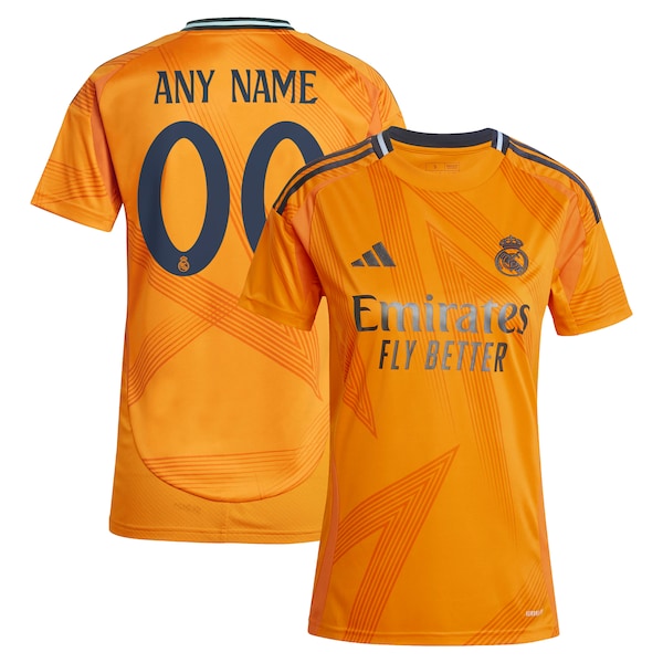 Los Merengues adidas Women's 2024/25 Away Replica Custom Jersey - Orange