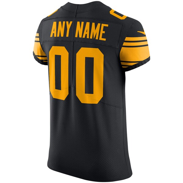 Youth Pittsburgh Steelers Nike Vapor Untouchable Elite Custom Color Rush Jersey - Black