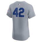 Chicago Cubs Nike Road 2024 Jackie Robinson Day Elite Jersey - Gray