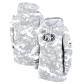 San Francisco 49ers Nike Women's 2024 Salute To Service Club Fleece Pullover Hoodie - Arctic Camo