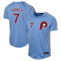 Trea Turner Philadelphia Phillies Nike Youth Alternate Limited Player Jersey - Light Blue/White