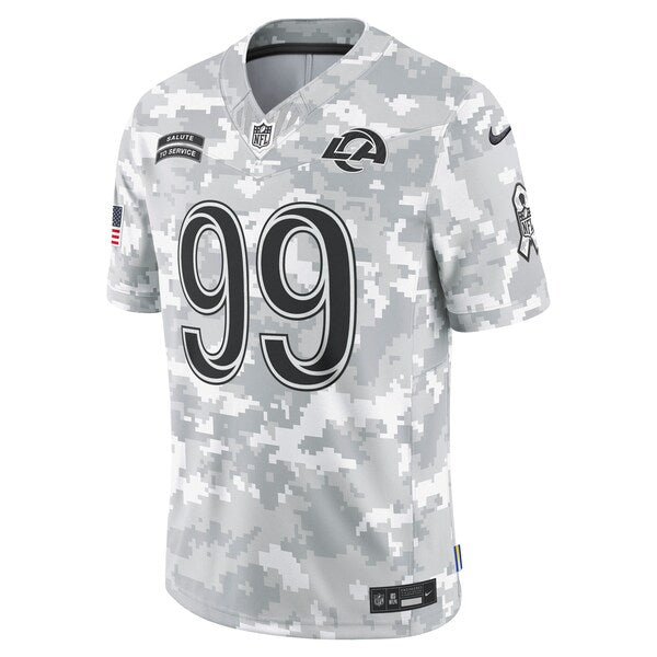 Aaron Donald Los Angeles Rams Nike 2024 Salute to Service Retired Player Limited Jersey - Arctic Camo
