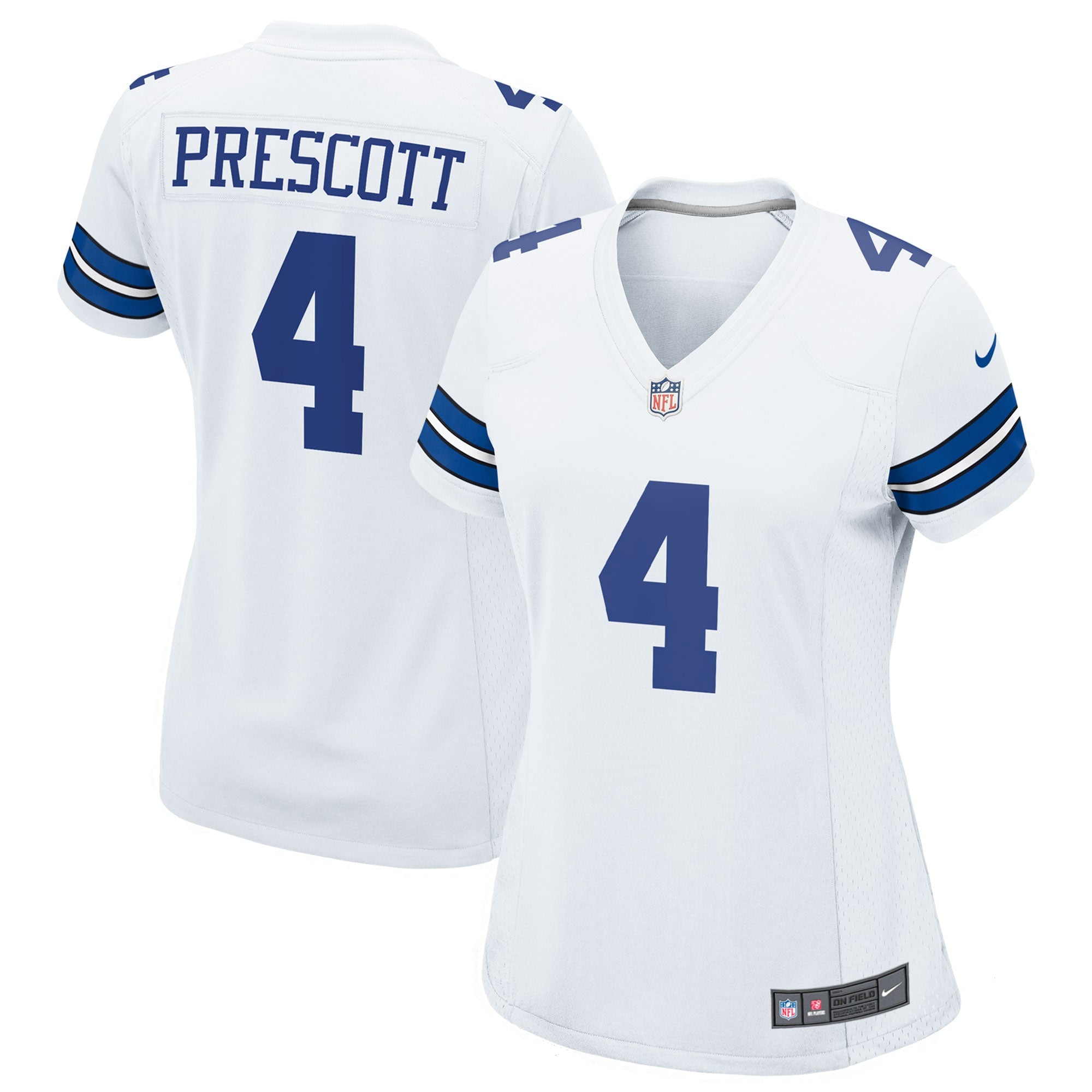Dak Prescott Dallas Cowboys Nike Women's Alternate Game Team Jersey - Navy/White