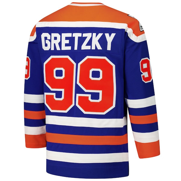 Wayne Gretzky Edmonton Oilers 1979-80 Power Play Jersey - Royal