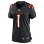 Number 1 Bride Cincinnati Bengals Nike Women's Game Jersey - Black