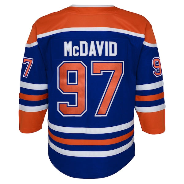 Connor McDavid Edmonton Oilers Youth Home Premier Player Jersey - Royal/Navy