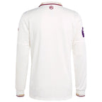 Arsenal adidas 2025/26 Third Authentic Long Sleeve Jersey - White/Blue/Red