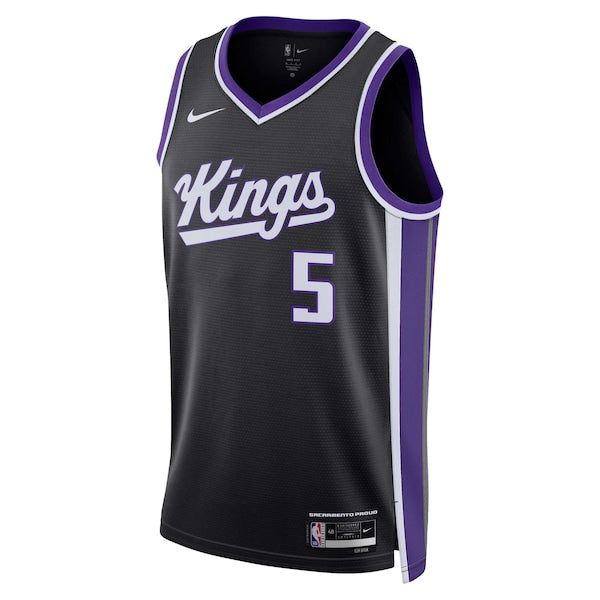 De'Aaron Fox Sacramento Kings Nike Unisex Swingman Jersey - Icon Edition - Black/White