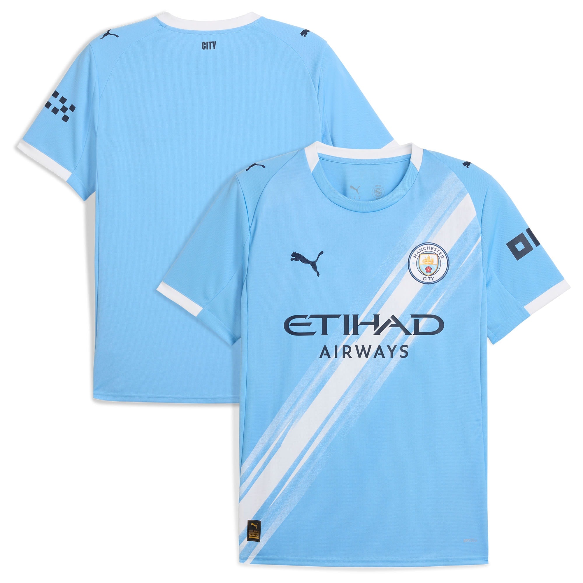 Manchester City Puma 2025/26 Third Replica Jersey - Gray/Neon Green/Light Blue/Black/Green