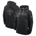 New Orleans Saints Nike 2025 NFL Crucial Catch Sideline Standard Issue Dri-FIT Hoodie - Black