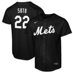 Juan Soto New York Mets Nike  Youth Replica Fashion Jersey - Black