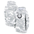 Indianapolis Colts Nike Women's 2024 Salute To Service Club Fleece Pullover Hoodie - Arctic Camo