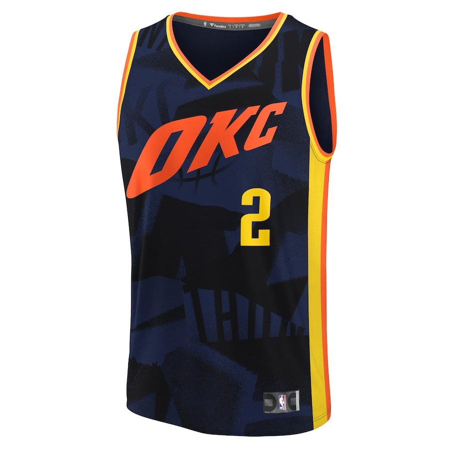 Shai Gilgeous-Alexander Oklahoma City Thunder Unisex Swingman Jersey - City Edition - Navy
