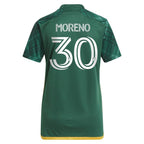 Santiago Moreno Portland Timbers adidas Women's 2024 Portland Plaid Kit Replica Jersey - Green