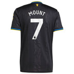 Mason Mount Manchester United adidas 2025/26 Third Replica Player Jersey - Black/White