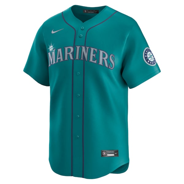 Seattle Mariners Nike Alternate Limited Jersey - Aqua/Navy