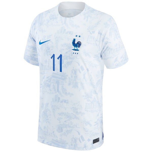 Ousmane Dembele France National Team Nike 2022/23 Replica Away Jersey - White