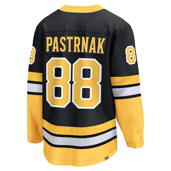 David Pastrnak Boston Bruins  100th Anniversary Premier Breakaway Player Jersey - Black