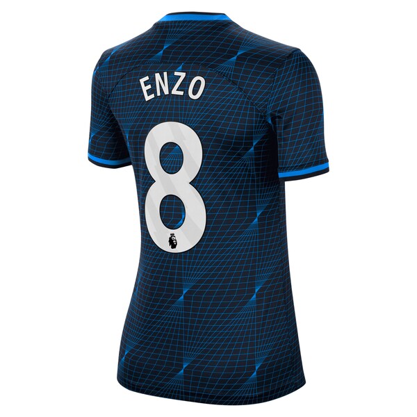 Enzo Fernández Chelsea Nike Women's 2023/24 Away Stadium Replica Player Jersey - Navy/Blue