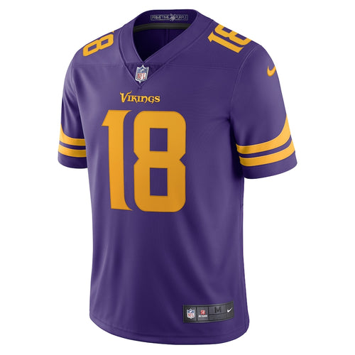 Justin Jefferson Minnesota Vikings Nike Alternate Vapor Limited Jersey - Purple