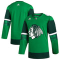 Chicago Blackhawks adidas 2023 St. Patrick's Day Primegreen Authentic Jersey - Kelly Green