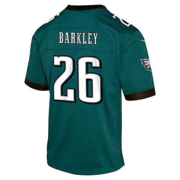 Saquon Barkley Philadelphia Eagles Nike Youth Team Player Game Jersey - Midnight Green