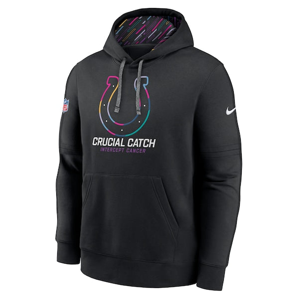Indianapolis Colts Nike 2024 NFL Crucial Catch Club Pullover Hoodie - Black