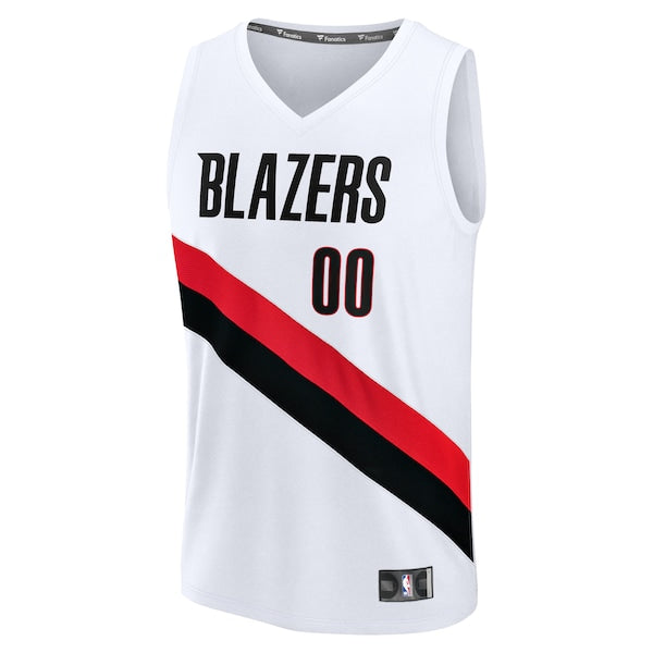 Portland Trail Blazers  Fast Break Replica Custom Jersey - Association Edition - White