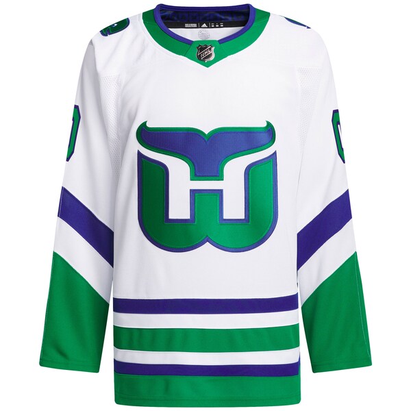 Carolina Hurricanes adidas    Primegreen Authentic Custom Jersey - White