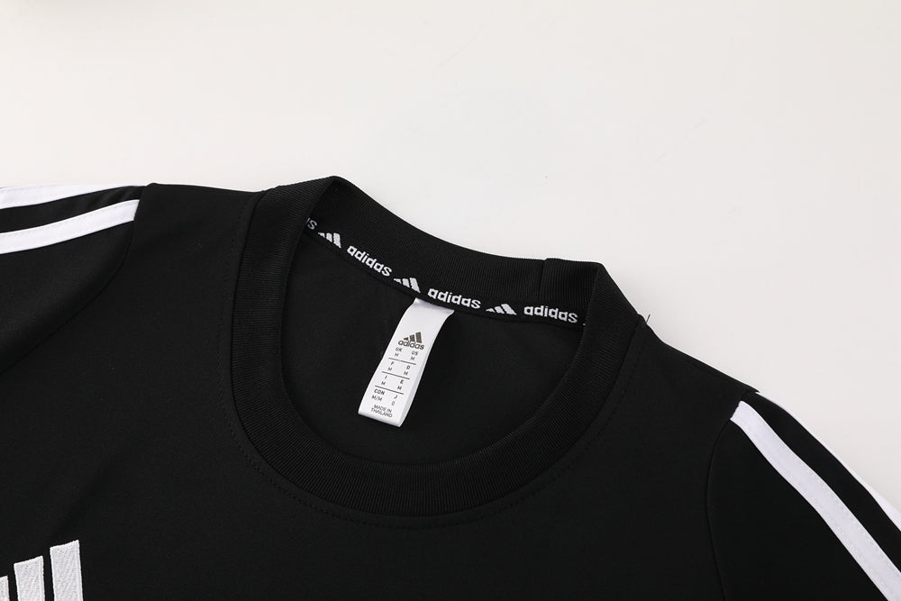 Adidas Short Sleeve Training Jersey Set - AD06- Black