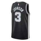 Keldon Johnson San Antonio Spurs Nike Unisex Swingman Jersey - Icon Edition - Black/White