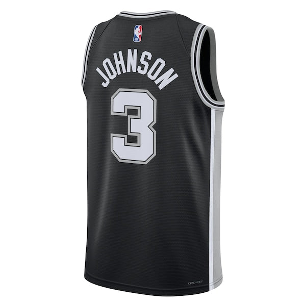 Keldon Johnson San Antonio Spurs Nike Unisex Swingman Jersey - Icon Edition - Black/White