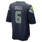 Quandre Diggs Seattle Seahawks Nike Game Jersey - College Navy/Green