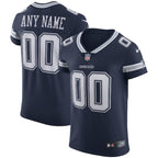Dallas Cowboys Nike Vapor Elite Custom Jersey - Navy