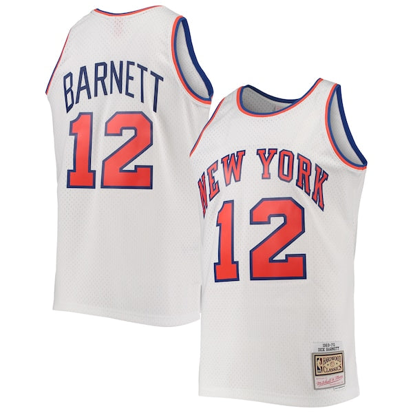 Dick Barnett New York Knicks 1969/70 Hardwood Classics Swingman Jersey - White