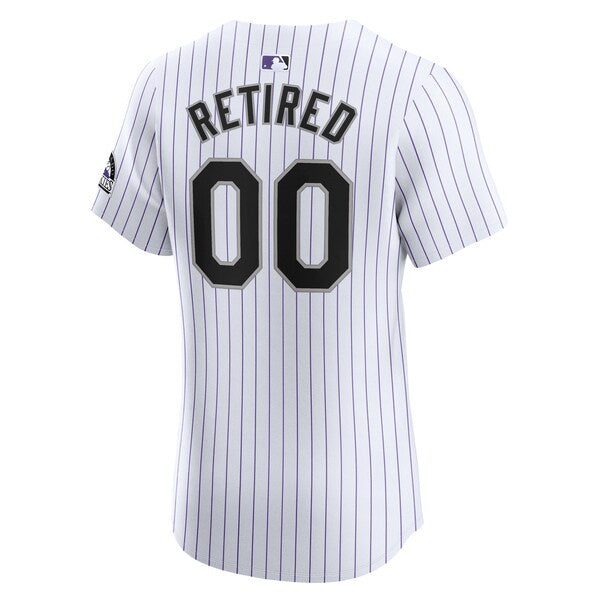 Colorado Rockies Nike Home Elite Pick-A-Player Retired Roster Jersey - White
