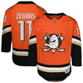 Trevor Zegras Anaheim Ducks Youth Premier Player Jersey - Orange/Black