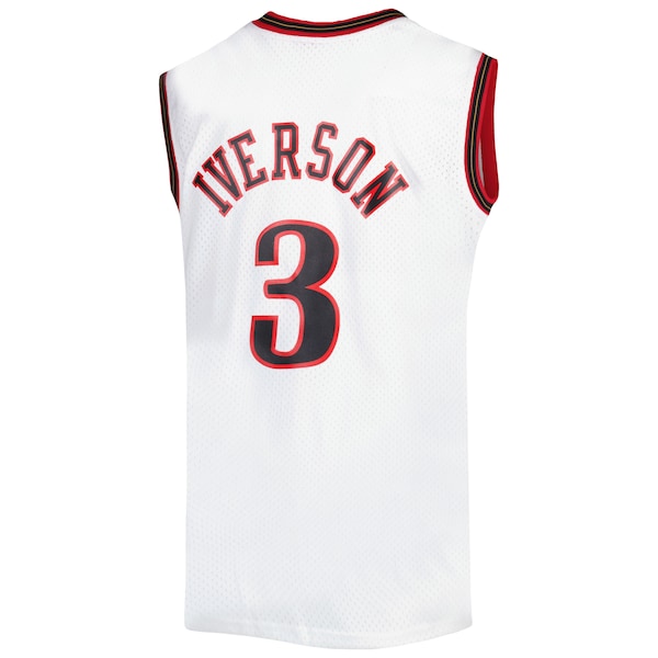 Allen Iverson Philadelphia 76ers Big & Tall Hardwood Classics 1996/97 Swingman Jersey - White/Black/Red/Royal