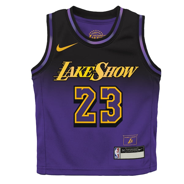 LeBron James Los Angeles Lakers Nike Preschool 2024/25 Swingman Player Jersey -  City Edition - Purple