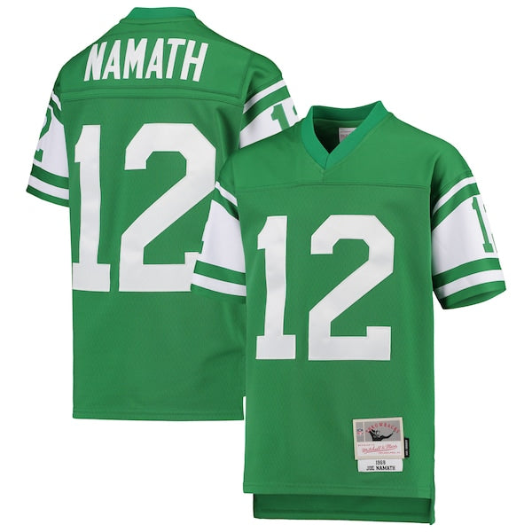 Joe Namath New York Jets Youth 1968 Legacy Retired Player Jersey - Green