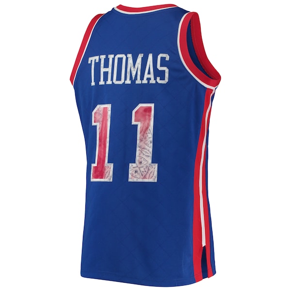 Isiah Thomas Detroit Pistons 1988/89 Hardwood Classics NBA 75th Anniversary Diamond Swingman Jersey - Blue